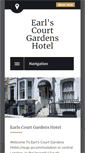 Mobile Screenshot of earlscourtgardenshotel.co.uk